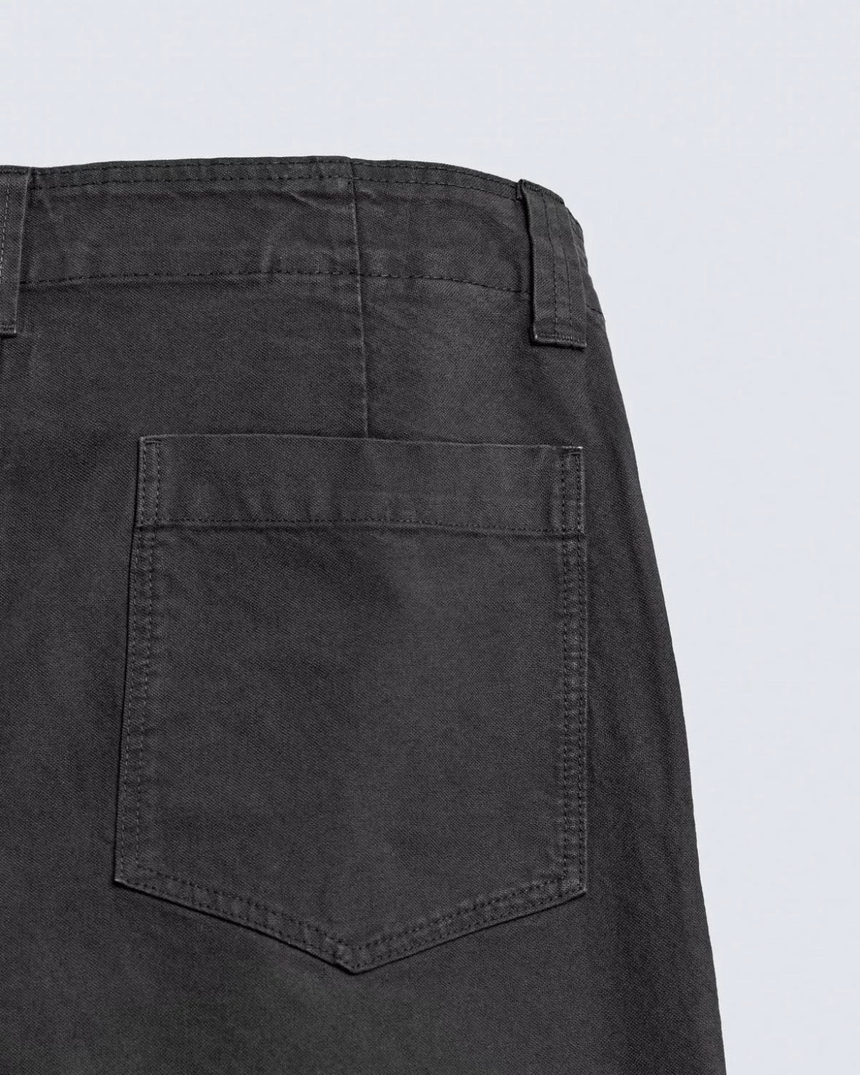 ZARA WASHED STRAIGHT-LEG TROUSERS