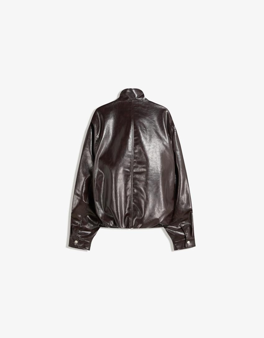 Bershka leather jacket