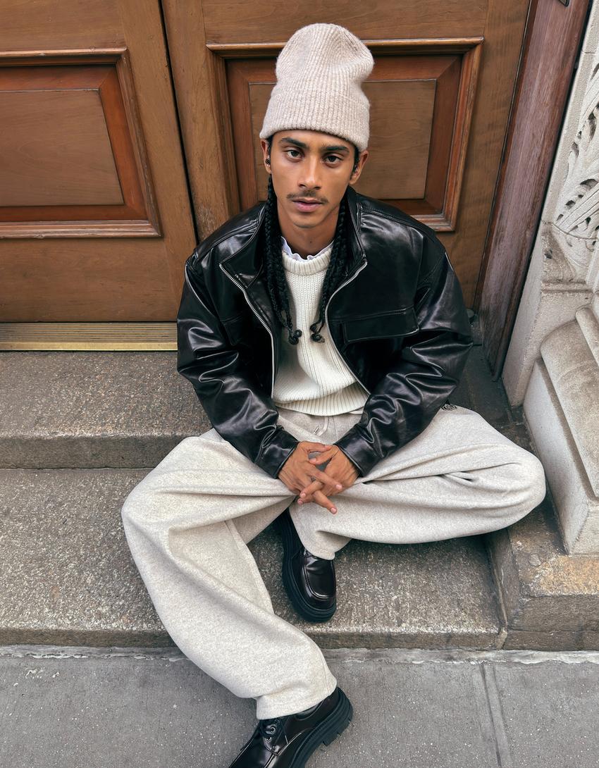 Bershka leather jacket