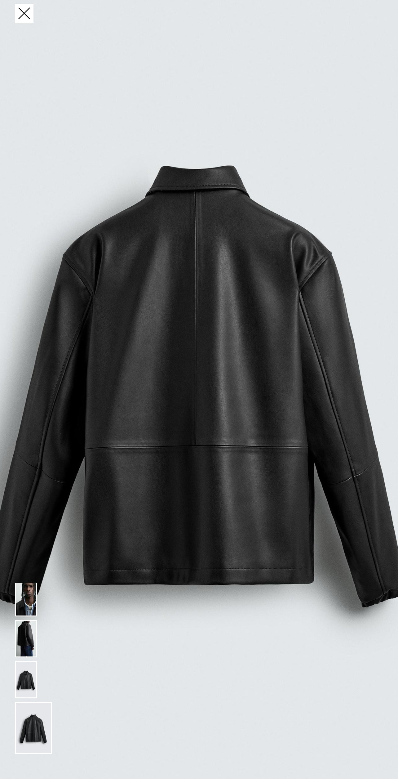 Zara leather jacket