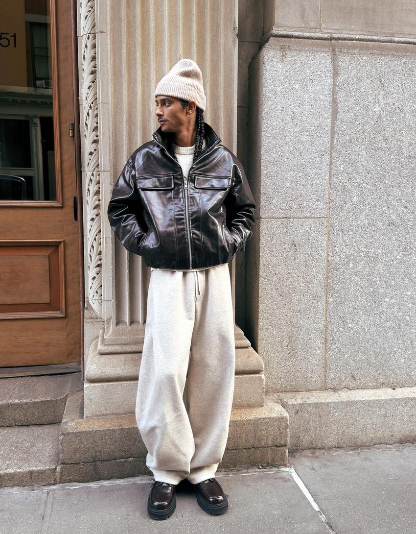 Bershka leather jacket