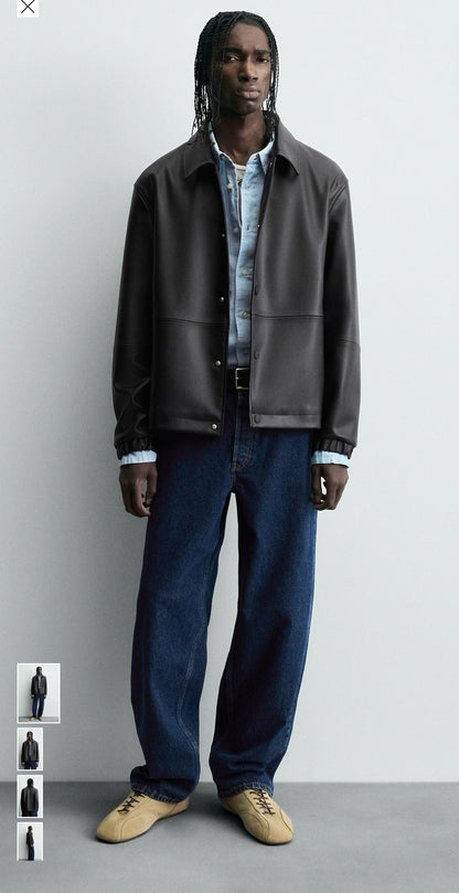 Zara leather jacket