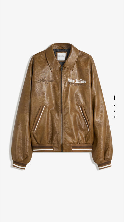 Bershka leather jacket