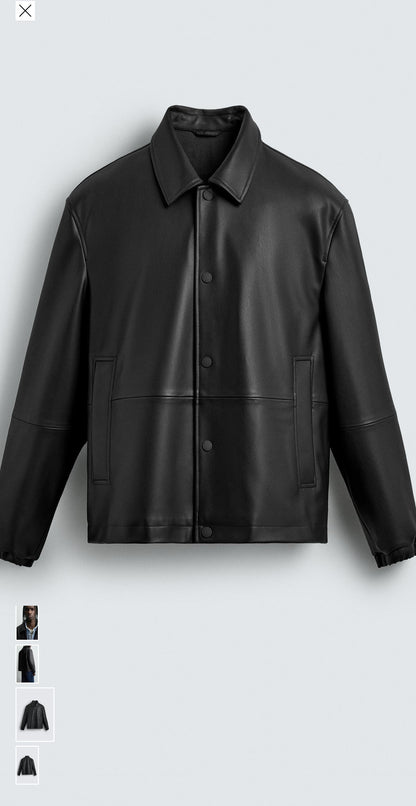 Zara leather jacket