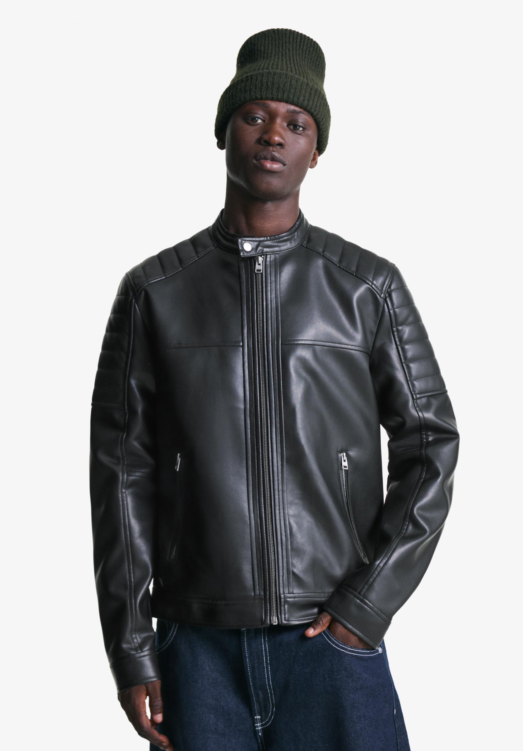 Bershka leather jacket