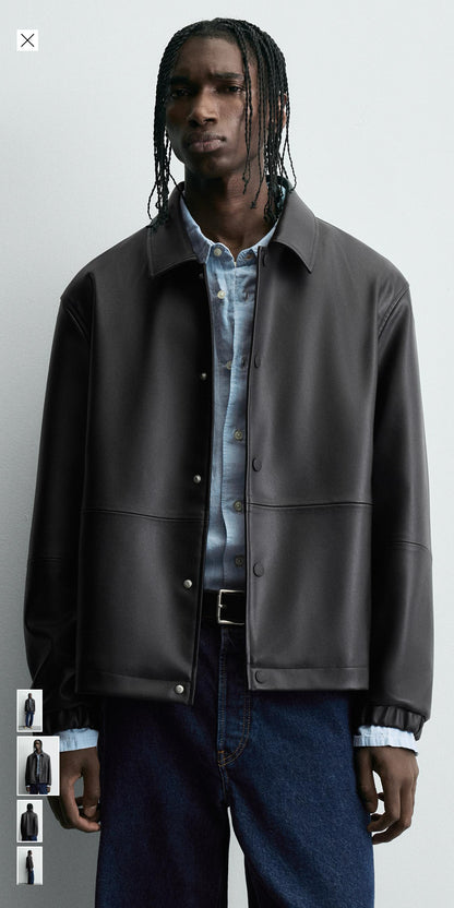 Zara leather jacket