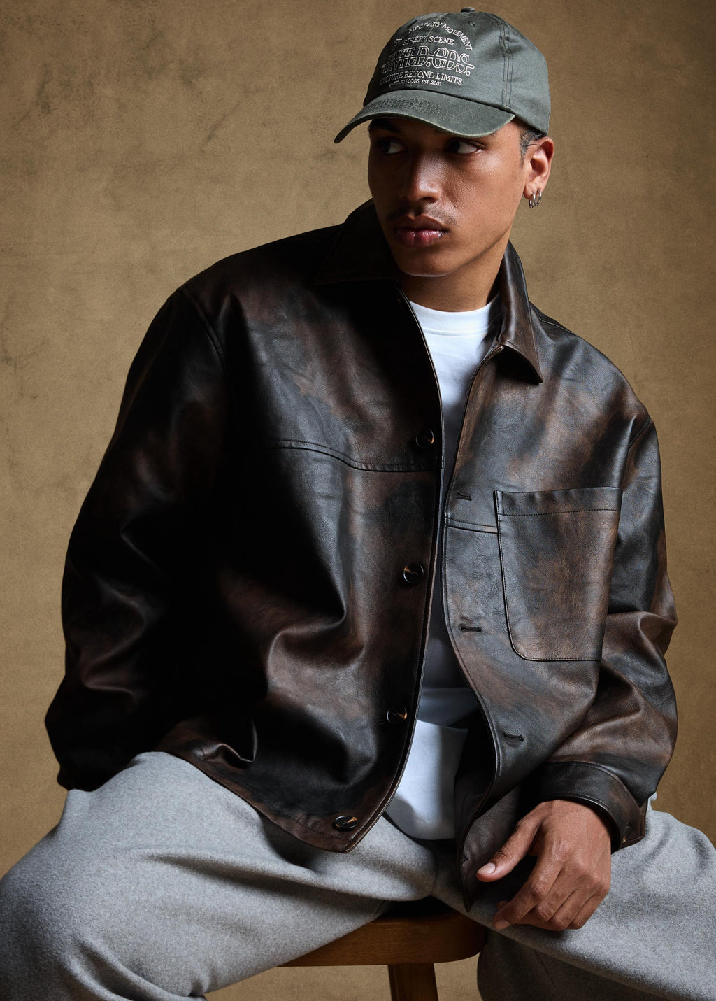 Bershka leather jacket