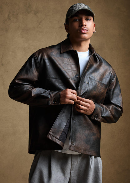 Bershka leather jacket