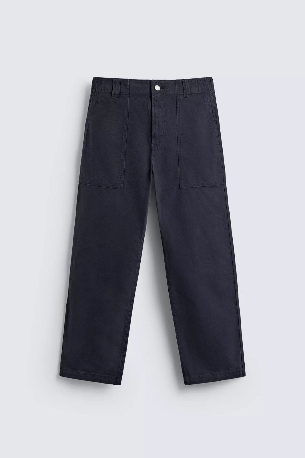 ZARA WASHED STRAIGHT-LEG TROUSERS